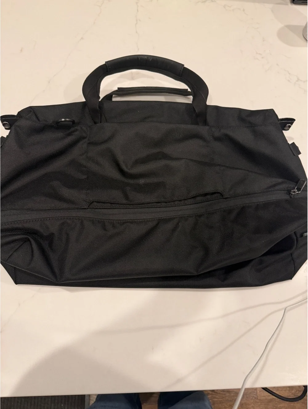 Victorinox Black Travel Duffel Bag with Multiple Compartments